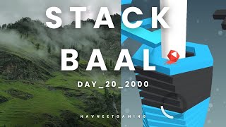 NAVNEET GAMING quotLIVE Stack Ball 3D Day 20 level 2000 Stackbounce shorts viral gaming [upl. by Sabella140]