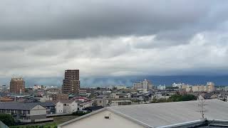 Unique Cloud Boundary Nimbostratus Clouds and Precipitation Over Suzuka Mountains [upl. by Robinett]