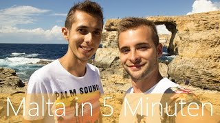 Malta in 5 Minuten  Reiseführer  Die besten Sehenswürdigkeiten [upl. by Asirac119]