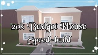 Bloxburg  20k Budget House Speedbuild [upl. by Ellehcrad]