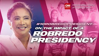 10RobredoPresident on the impact of a Robredo Presidency  CNN Presidential Debates [upl. by Aurel]