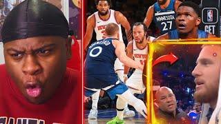 DONTE ON DEMON TIME 👿Minnesota Timberwolves vs New York Knicks REACTION JALEN BRUNSON GET YA POPS [upl. by Nennek]