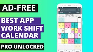 Best Free Work Shift Calendar App for Android [upl. by Aldridge]