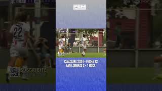 CLAUSURA 2024 FECHA 13  SAN LORENZO 3 1 BOCA JUNIORS [upl. by Anrol]