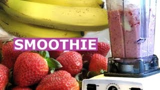 How to make Strawberry Banana Smoothie  Healthy Milkshake Drink  Smoothie Recipes  HomeyCircle [upl. by Marlea]