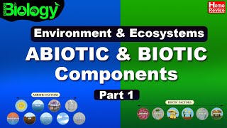 Environment amp Ecosystems  Part 1  Abiotic and Biotic Components  Home Revise [upl. by Grae]