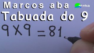 TABUADA DO 9  Matemática [upl. by Cohleen791]