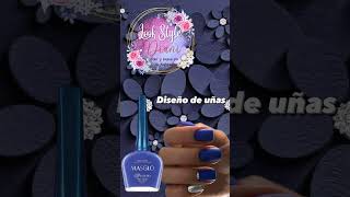 Uñas azules MASGLOOficial uñas nails uñas masglo uñaschia nailart masgloprofessional [upl. by Radley]