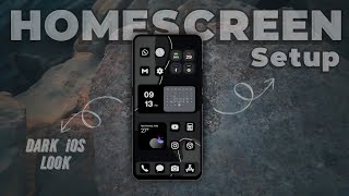 Dark iOS 17 Nova Setup 2023 😍  Nova Launcher Homescreen Setup 3  In Hindi [upl. by Aiz]