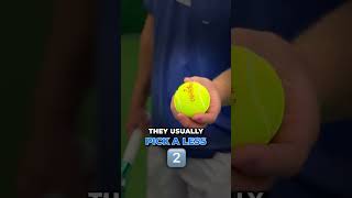 Why do tennis players choose between balls 😳 Shorts [upl. by Aikaj]