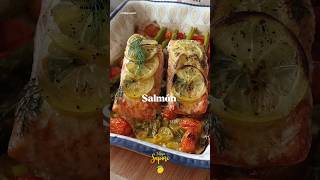 salmón al horno salmon receta en los comentarios [upl. by Capello135]