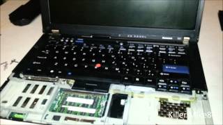 Lenovo Thinkpad T61 Tutorial how to Remove amp Hard DriveUpgrade Memory DDR2 667 MHz [upl. by Anerahs]