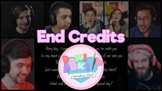 Doki Doki Literature Club  End Credits Reaction Mashup [upl. by Malony670]