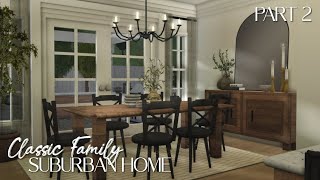 BLOXBURG Classic Family Suburban Home  Part 2 [upl. by Krispin618]