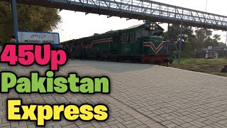 Pakistan Express train depart at Wazirabad Jn [upl. by Iy]