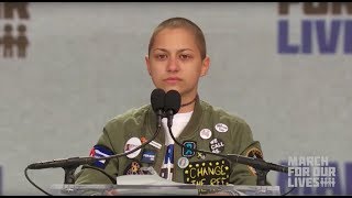 Emma Gonzalez Speaks at March For Our Lives  quotSix Minutes and Twenty Secondsquot [upl. by Ewart]