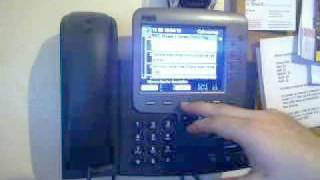 Cisco 7970 IP Phone XML Services Demo [upl. by Adis]