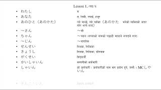 Minnano Nihongo Lesson 1 Meaning [upl. by Giah]