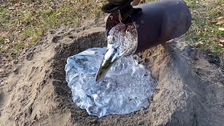 Enormous￼ Fire Ant Colony Casted With Molten Aluminum Anthill Art 9 [upl. by Procora]