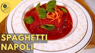 Spaghetti Napoli  mit der BESTEN Tomatensoße der Welt [upl. by Eilah]