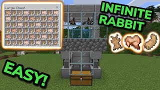 EASIEST 121 RABBIT FARM TUTORIAL in Minecraft Bedrock MCPEXboxPSSwitchPC [upl. by Aihpledalihp]