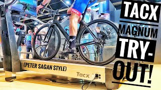 RIDE THE TACX MAGNUM LIKE PETER SAGAN  cycling [upl. by Assiral570]