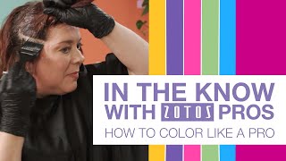 How to Color Your Hair at Home Like a Pro with Zotos Professional® [upl. by Laerdna]