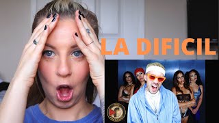 REACTING TO  BAD BUNNY  LA DIFICIL [upl. by Sunny]