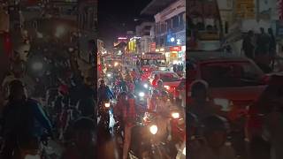 Traffic block scene in night shortvideo shortsfeed vehicles night driving traffic ottapalam [upl. by Asserrac]