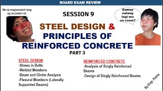 SESSION 9 Steel Design and Reinforced Concrete Design PART 3 by Engr Palma May 20 2024 [upl. by Ming]