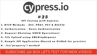 Part 25Cypress API Testing  Basic Authentication  File Uploadmultipartformdata Request Chain [upl. by Zoeller]