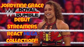 Jordynne Grace WWE Debut at Royal Rumble 2024 Streamers React MEGA collection [upl. by Anoirb]