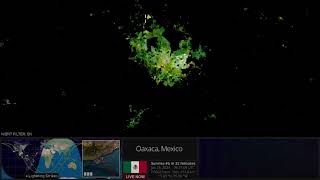 Jan 23 2024 Earth Space View City lights of San Luis Potosí St de Queretaro Mexico City from ISS [upl. by Aitsirhc107]