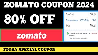 zomato coupon 2024  zomato 60 off coupon 2024  Zomato coupon code [upl. by Ocram]