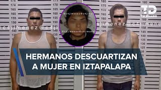 Hermanos son detenidos en Iztapalapa con hielera donde llevaban los restos de una joven [upl. by Hinman]