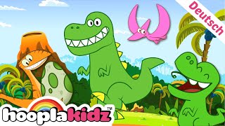 Das Dinosaurier Lied  Dinosaur Song  Kinderreime und Lieder für Kinder  HooplaKidz Deutsch [upl. by Cochran]