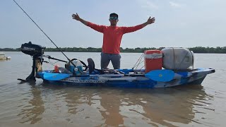 pesca en kayak con motor linda aventura [upl. by Segalman]