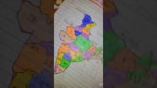 India tutorial art with real map and his states abbasidcalliphate shorts viralshort India [upl. by Jonas647]