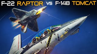 F14B Tomcat Takes On F22 Raptor DOGFIGHT  Digital Combat Simulator  DCS [upl. by Marolda]