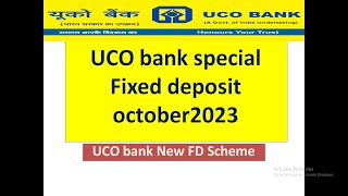 UCO bank New special FD  UCO bank 400 days Fixed deposit  UCO bank Latest FD scheme  Best FD [upl. by Humfrid]