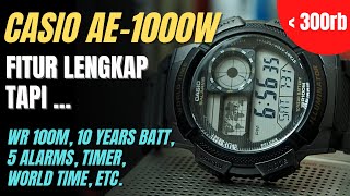 Review Casio AE1000W  Jam Fitur Terlengkap Kelebihan amp Kekurangan AE1000 AE1000W  B Indonesia [upl. by Akelam]