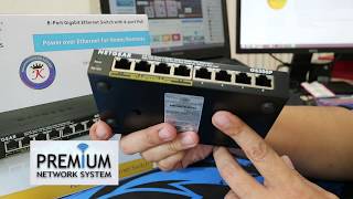 GS308P 8Port Gigabit Ethernet Switch with 4Ports PoE [upl. by Herrick241]