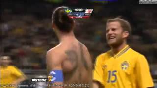 Zlatan Ibrahimovic Golazo de Chilena Suecia 42 Inglaterra [upl. by Arratahs]