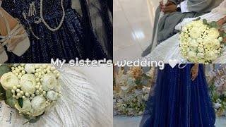 في بيتنا عروس🥹👰🏻‍♀️🤍عرس أختي•تجهيزاتي للعرس•صالون•نقش•زفه💅🏻💆🏻‍♀️my sister’s wedding [upl. by Gannes]