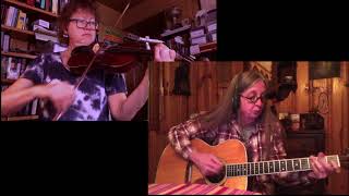 Mineola Rag as played by Debo Kerr on guitar and myself on fiddle [upl. by Rey]