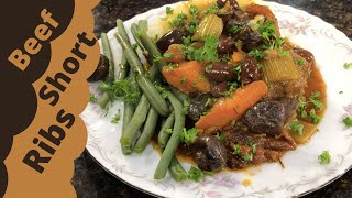 Easy Way to Make Slow Cooker Beef Short Ribs RecipeRecette facile Boeuf Plat de Côtes cuisson lente [upl. by Elraet]