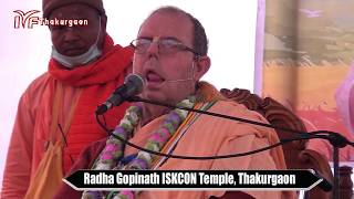 HH Jayapataka Swami gives an initiation lecture in Bengali in ISKCON ThakurgaonDay2 26012020 [upl. by Heiney315]