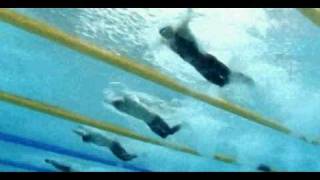 Michael Phelps 100m Fly Beijing Underwater View [upl. by Rehptsirhc]