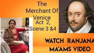 The Merchant Of VeniceAct 2 Scene 3amp4 [upl. by Aryad]