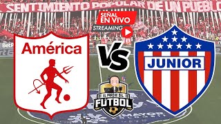 América 1 vs Junior 0  Fecha 6 cuadrangulares  Liga Betplay II 2024 [upl. by Ameerak731]